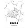 Arvika Map Poster