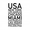 USA Cities Poster