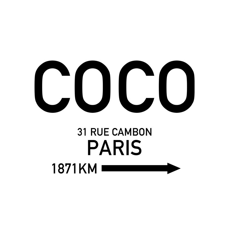 Coco Paris Poster. Find your posters at Wallstars Online 
