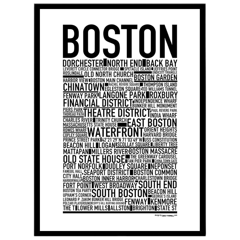 Boston Poster. Find your posters at Wallstars Online. Shop today!