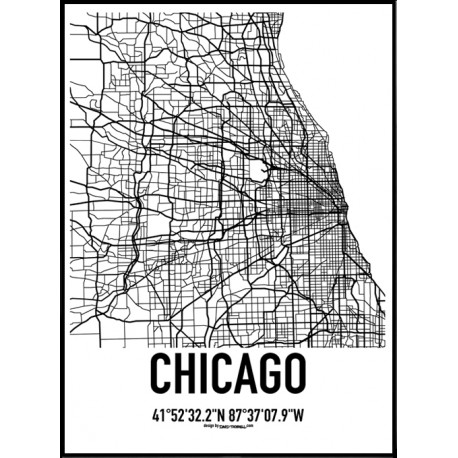 Chicago Map Poster