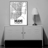 Miami Map Poster