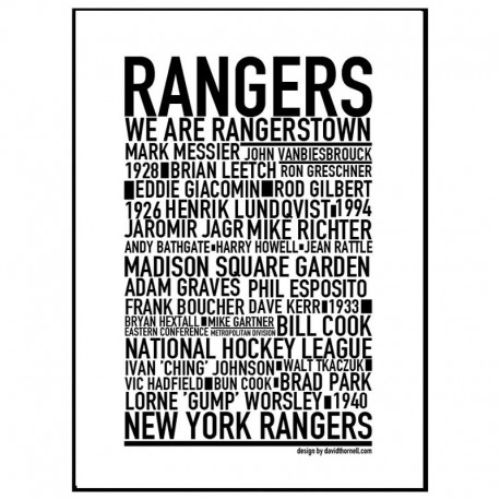 New York Rangers Poster