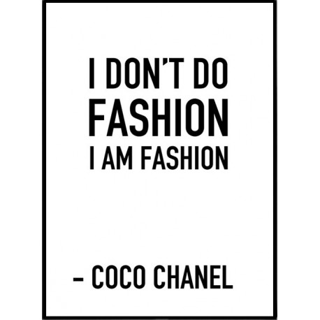 I am fashion Poster