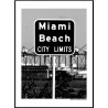 Miami Beach City Limits Poster