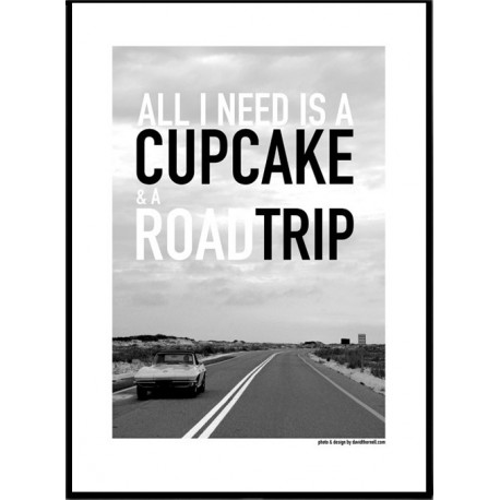 Cupcake & Roadtrip Poster
