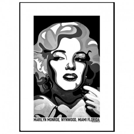 Marilyn Monroe Black Poster