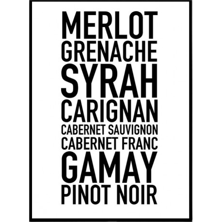 Red Wines Poster
