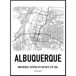 Albuquerque Map Poster