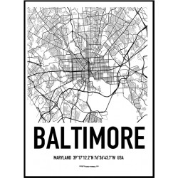 Baltimore Map Poster