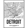 Detroit Map Poster