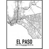 El Paso Map Poster
