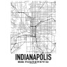 Indianapolis Map Poster