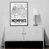 Memphis Map Poster