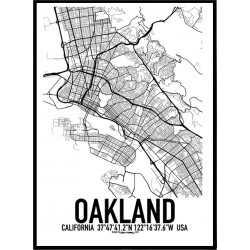 Oakland Map Poster