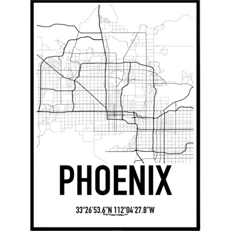 Phoenix Map Poster