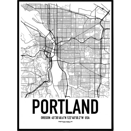 Portland Map Poster