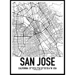 San Jose Map Poster