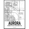 Aurora Map Poster