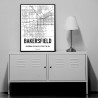 Bakersfield Map Poster