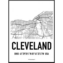 Cleveland Map Poster