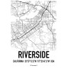 Riverside Map Poster