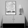 Santa Ana Map Poster
