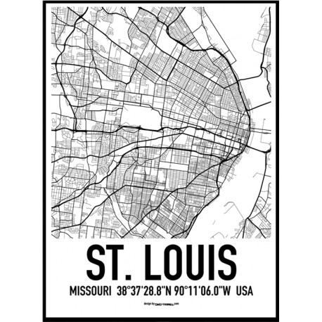 St. Louis Map Poster
