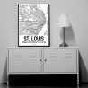St. Louis Map Poster