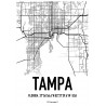 Tampa Map Poster
