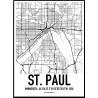 St. Paul Map Poster