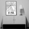 St. Paul Map Poster