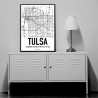 Tulsa Map Poster