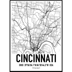 Cincinnati Map Poster