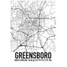 Greensboro Map Poster