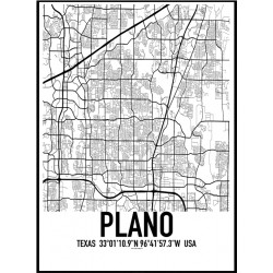 Plano Map Poster