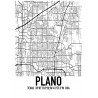 Plano Map Poster