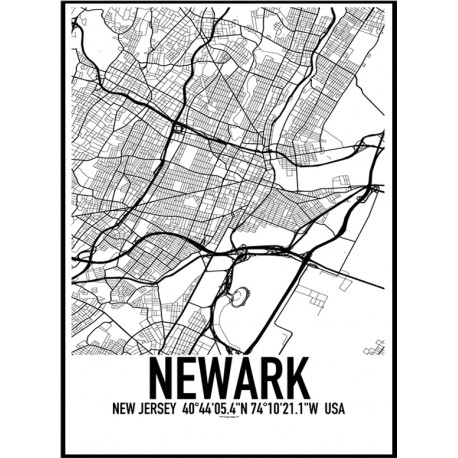 Newark NJ Map