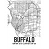 Buffalo Map Poster