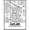 Garland Map Poster
