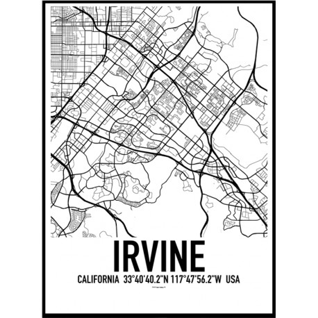 Irvine Map Poster