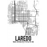 Laredo Map Poster