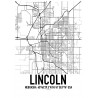 Lincoln Map Poster