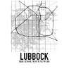 Lubbock Map Poster