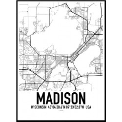 Madison Map Poster