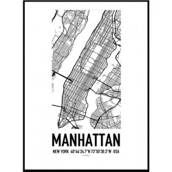 Manhattan Map Poster