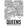 Queens Map Poster