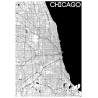Map Chicago Poster