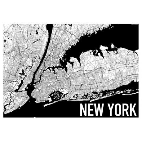 Another Map New York Poster from Wallstars Online