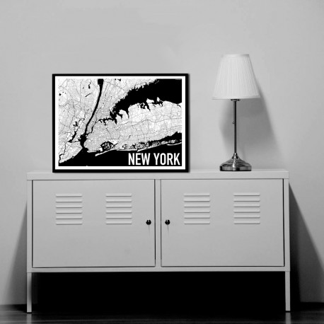 Map Of New York Poster Map Of New York Poster